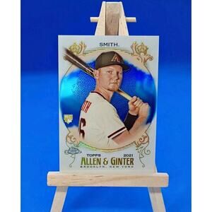2021 Topps Allen & Ginter Chrome - Pavin Smith #294 Blue Refractor SP /150 (RC)